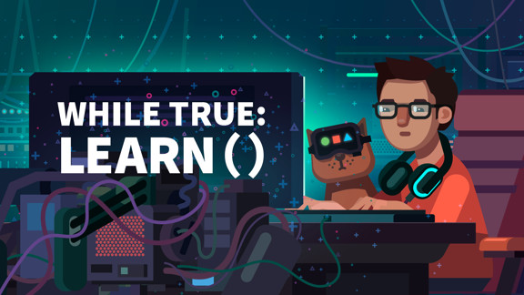 while True：learn()